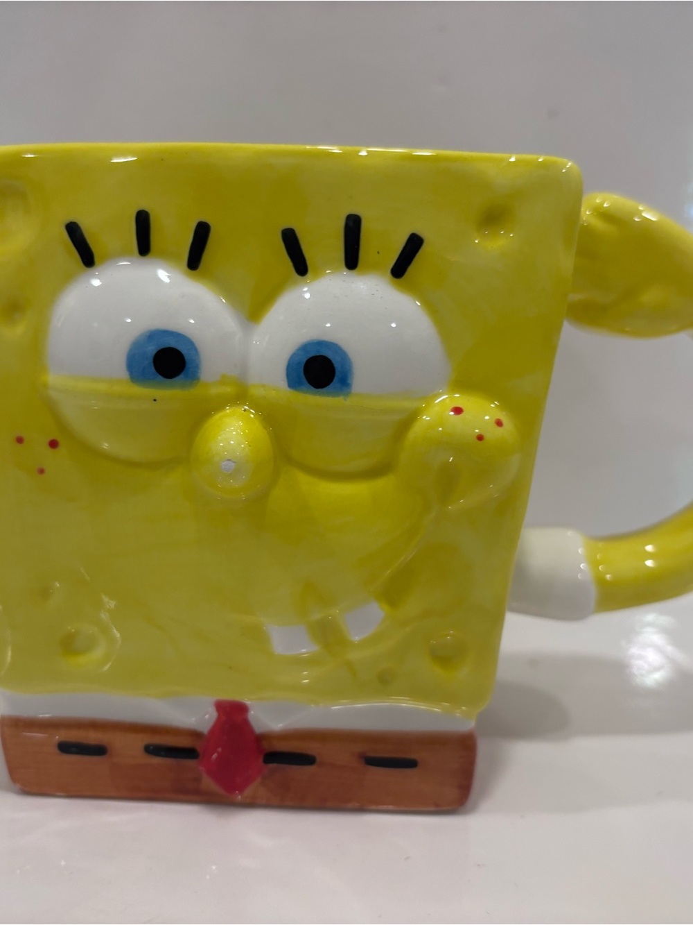 SpongeBob SquarePants Ceramic Mug - Yellow 2003 3d Viacom licensed